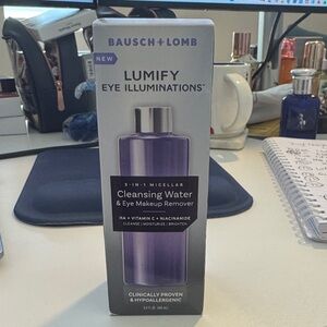 Lumify Eye Illuminations Cleansing Water & Eye Makeup Remover NWT FULL SIZE